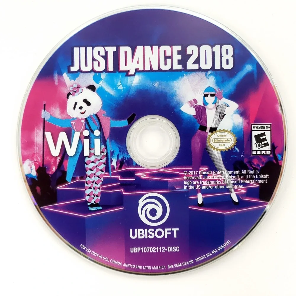Just Dance 2018 (Nintendo Wii, 2017) Complete Tested & Works